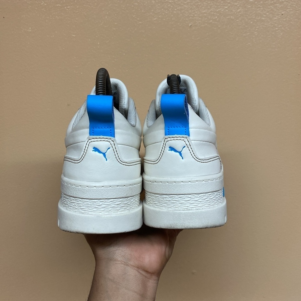 Puma Platform Mayze Infuse Pristine Chunky Sneakers “Cream Blue” - Picture 5 of 17
